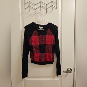Black & Red Checkered Sweater